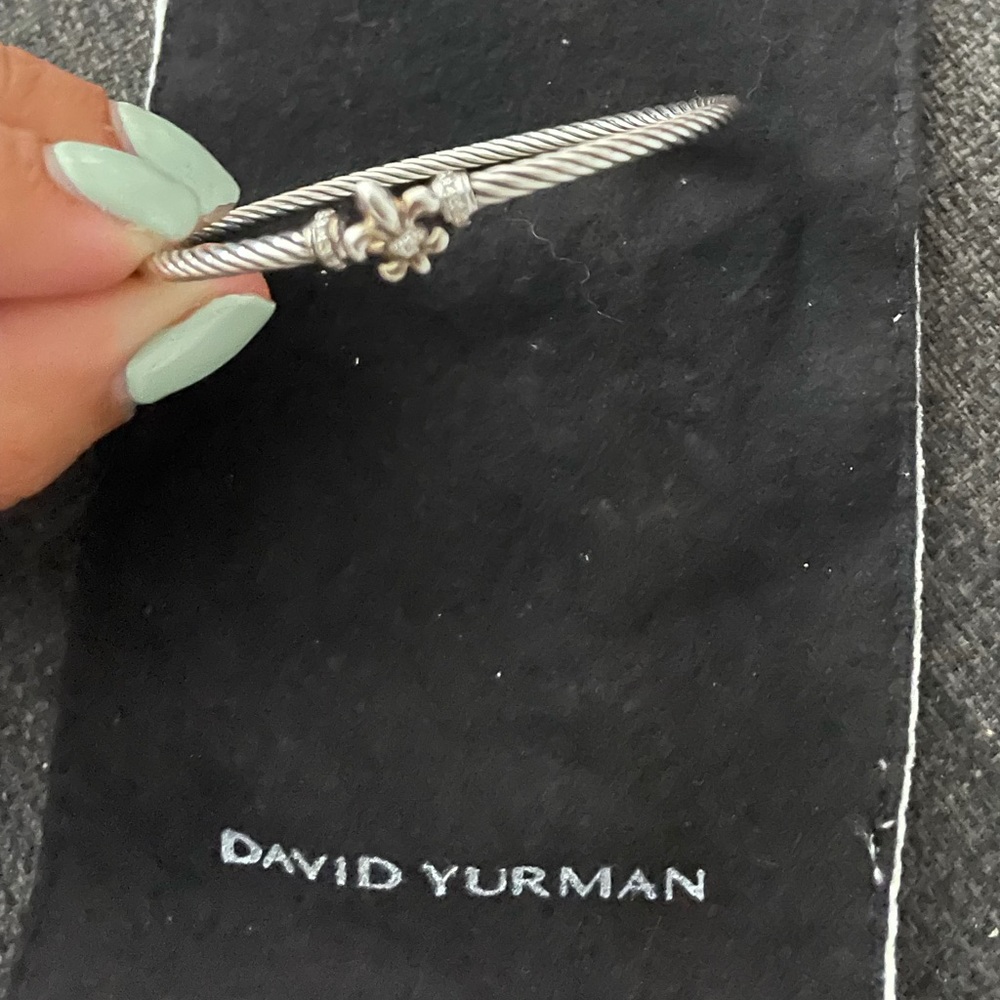 David Yurman fleur de lis bracelet with diamonds